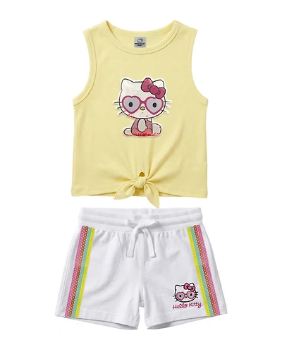 Disney Girls' 2T-6X Sleeveless Tank Top and Shorts, 2-Piece Set