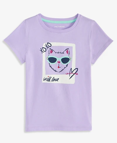 Epic Threads Toddler Girls' 12M-5T Selfie Cat T-Shirt, Macy's Exclusive