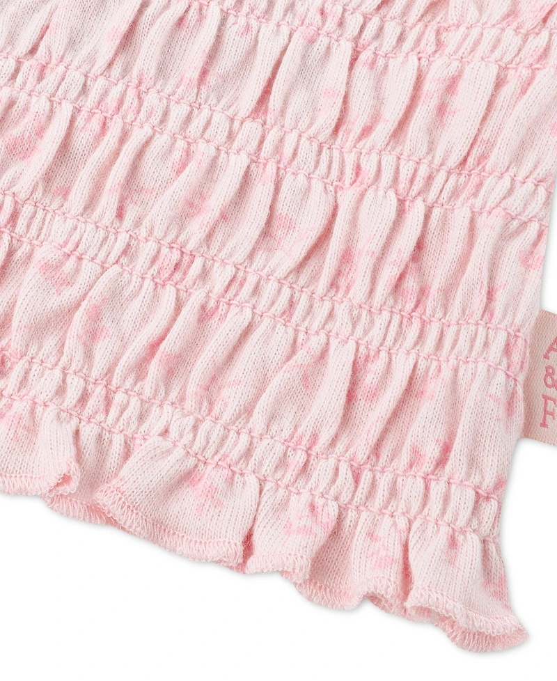 abercrombie kids Girls' Smocked Short-Sleeve Top