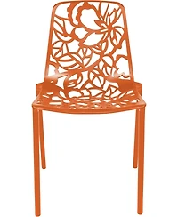 LeisureMod Modern Devon Aluminum Chair, Set of 4