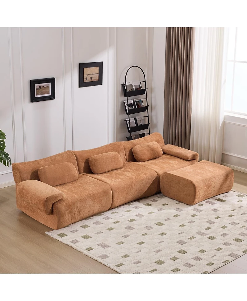 Streamdale Furniture Modular Combination Armchair, Bamboo Joint Shape