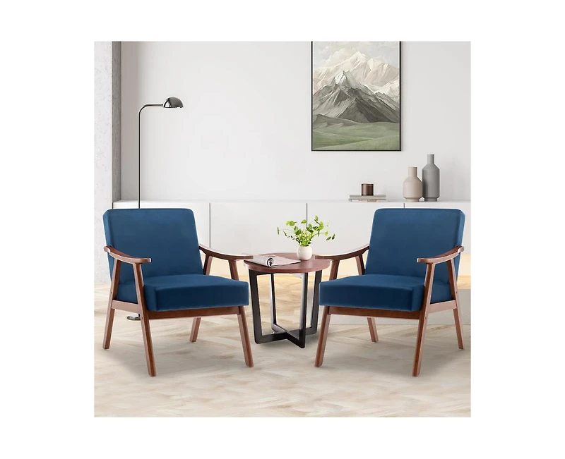 Casainc Mid-Century Modern Chair with Solid Wood Frame