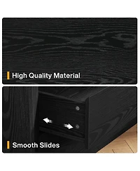 Tribesigns Nightstand, Large Night Stand with 2 Drawers, Oversized Nightstand Bedside Table Sofa End for Bedroom