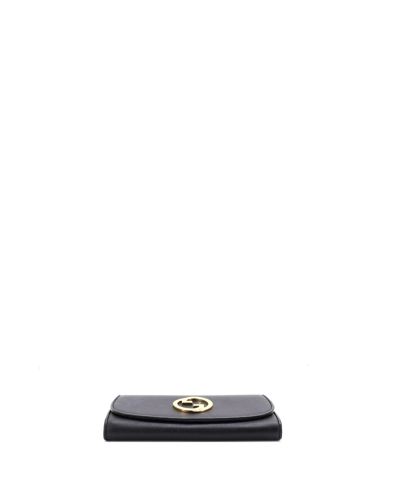 Pre-Owned Gucci Blondie Nm Continental Chain Wallet Leather