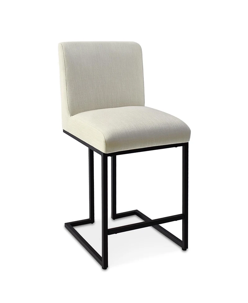 Maison Boucle 25" Upholstered Counter Height Stools Set of 4, Kitchen Island