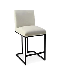 Maison Boucle 25" Upholstered Counter Height Stools Set of 4, Kitchen Island