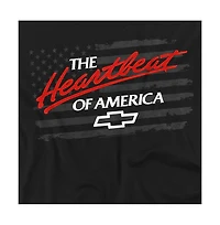 Corvette Men's Chevrolet Heartbeat Of America Flag T-Shirt