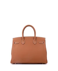 Pre-Owned HERMES Birkin Handbag Brown Togo with Gold Hardware
