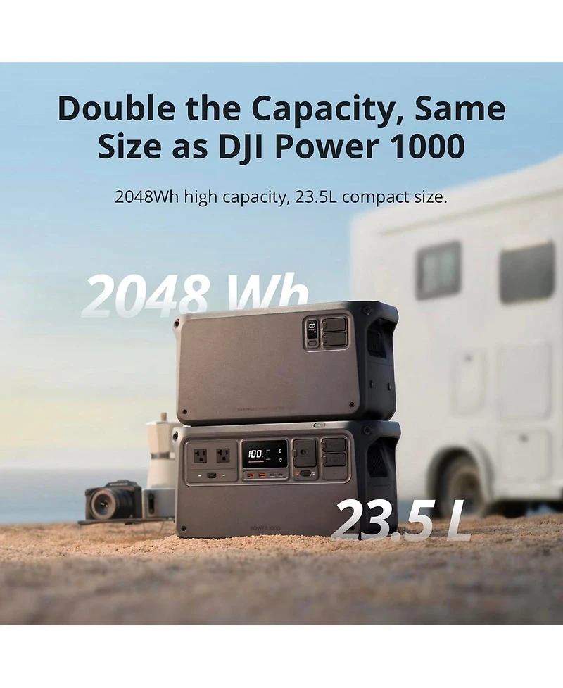 Dji 2000 2048Wh Power Expansion Battery, Black