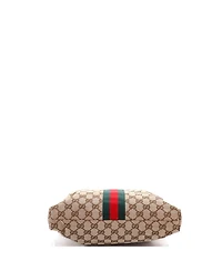 Pre-Owned Gucci Medium Web Messenger Bag Gg Canvas