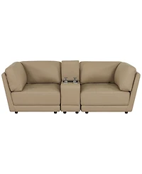 Versa 3-Piece Leather Console Sofa