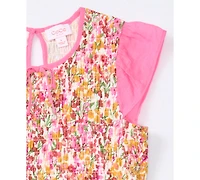 Cece Girls/Bernard Chaus Inc Girls' 6-16 Keyhole Short-Sleeve Dress