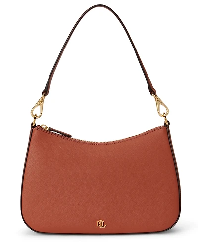 Lauren Ralph Lauren Danni Small Crosshatch Leather Slim Shoulder Handbag
