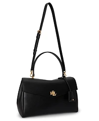 Lauren Ralph Lauren Farrah Soft Leather Medium Satchel Handbag