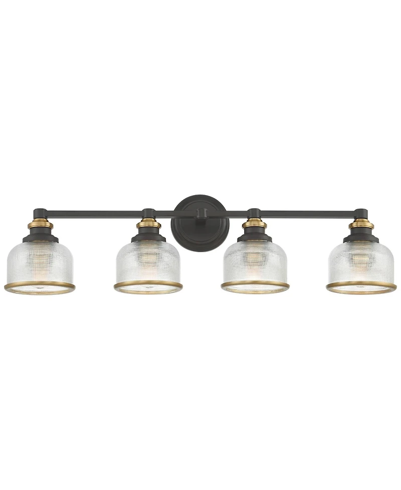 Possini Euro Design Possini Euro Poway 33" Wide and Glass 4-Light Bath Light