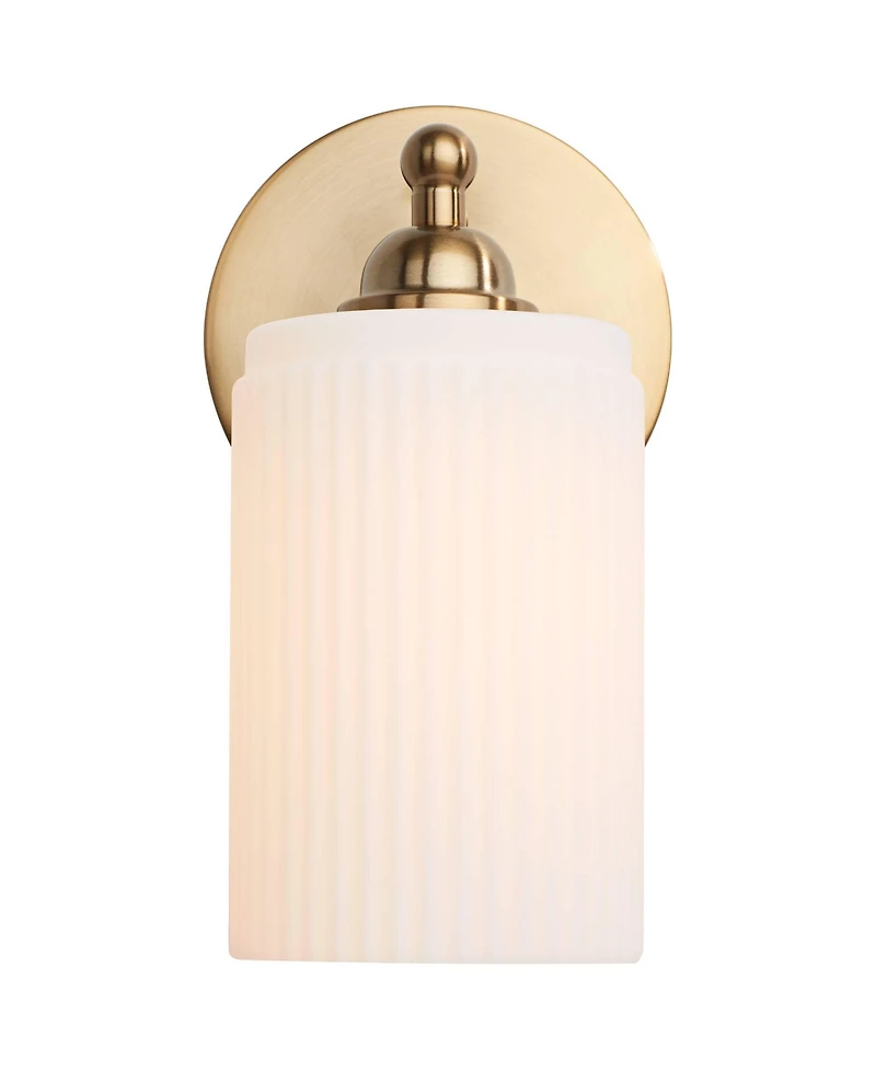 360 Lighting David 9 1/2" High Modern Wall Sconce Light Lamp Fixture Mount Bathroom Bedroom Hardwired Glass Shade