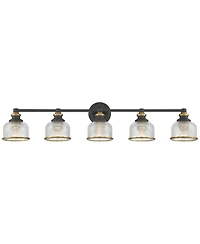 Possini Euro Design Possini Euro Poway 42 1/2"W and Glass 5-Light Bath Light