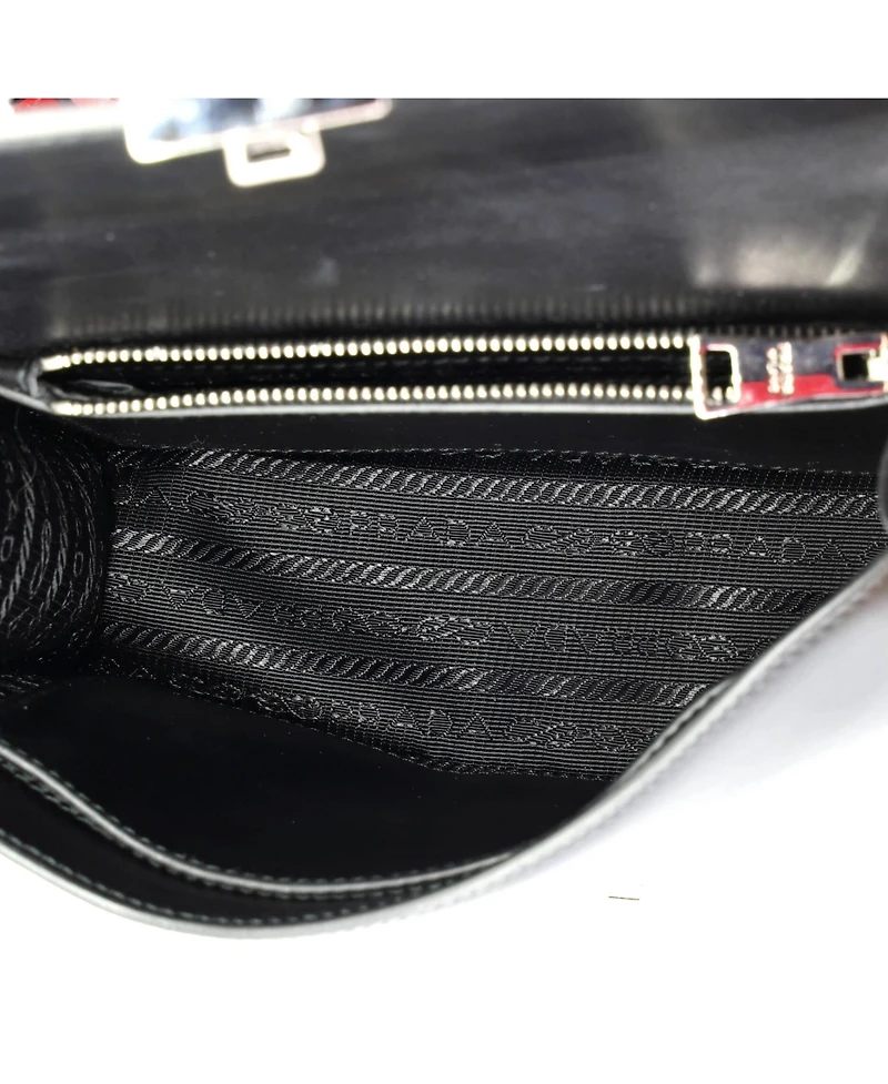 Pre-Owned Prada Small Elektra Shoulder Bag Studded Leather