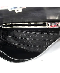 Pre-Owned Prada Small Elektra Shoulder Bag Studded Leather