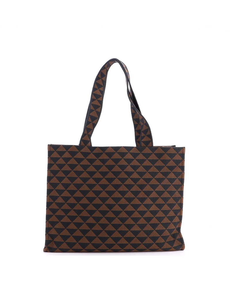 Pre-Owned Prada Horizontal Symbole Shopper Tote Jacquard