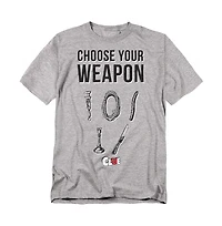 Logovision Men's Clue Choose Your Weapon T Shirt