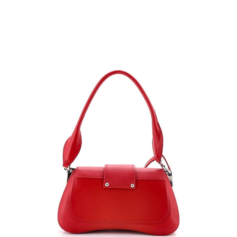Pre-Owned Prada Medium Sidonie Shoulder Bag Saffiano Leather