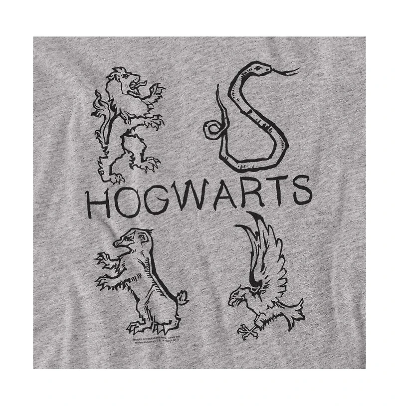 Harry Potter Men's Literary Crests T-Shirt