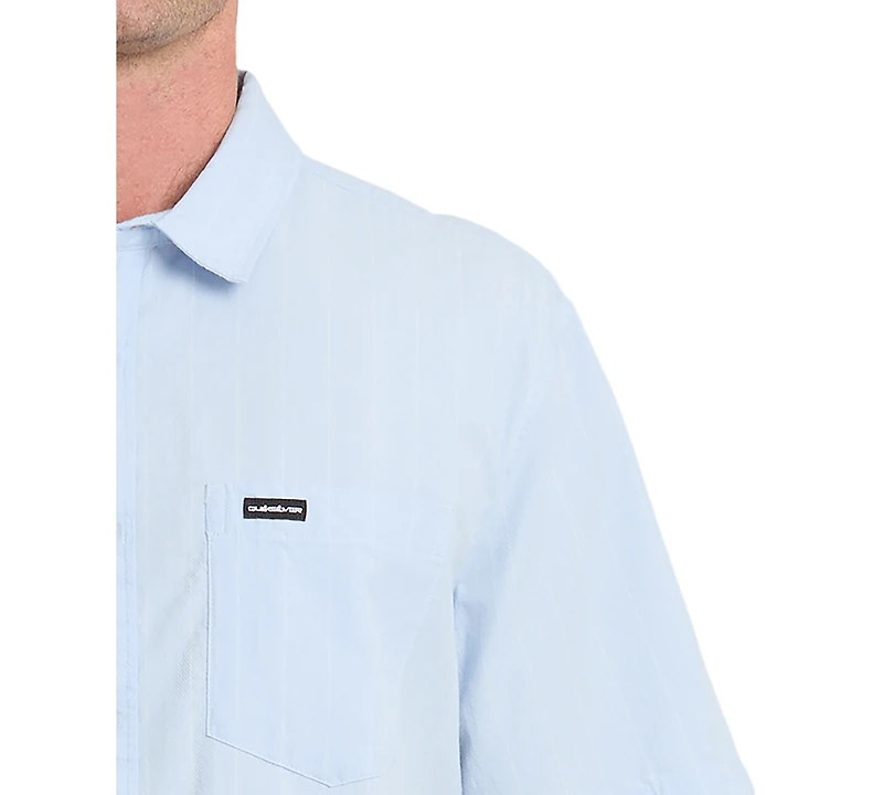 Quiksilver Men's Dobby Stripe Short-Sleeve Shirt