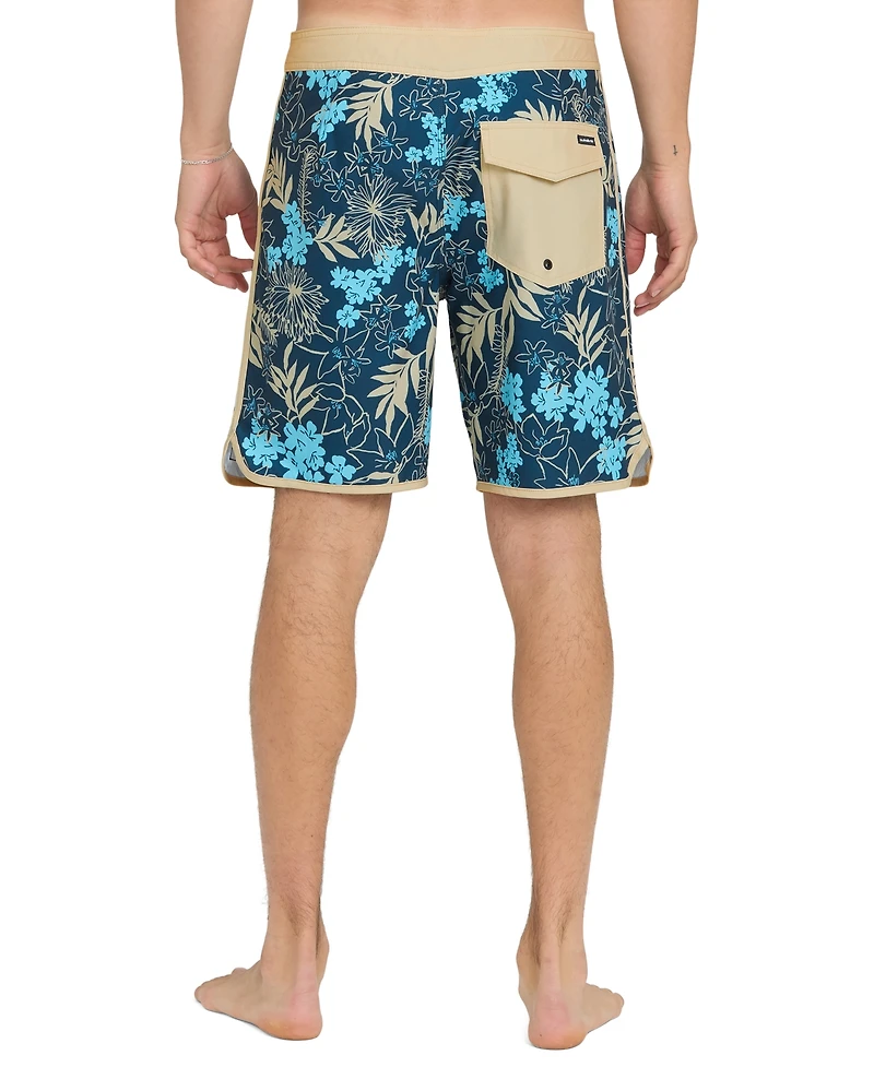 Quiksilver Men's Jetty Bloom Printed Swim Shorts