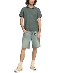 Lucky Brand Men's Jacquard Striped Polo Shirt