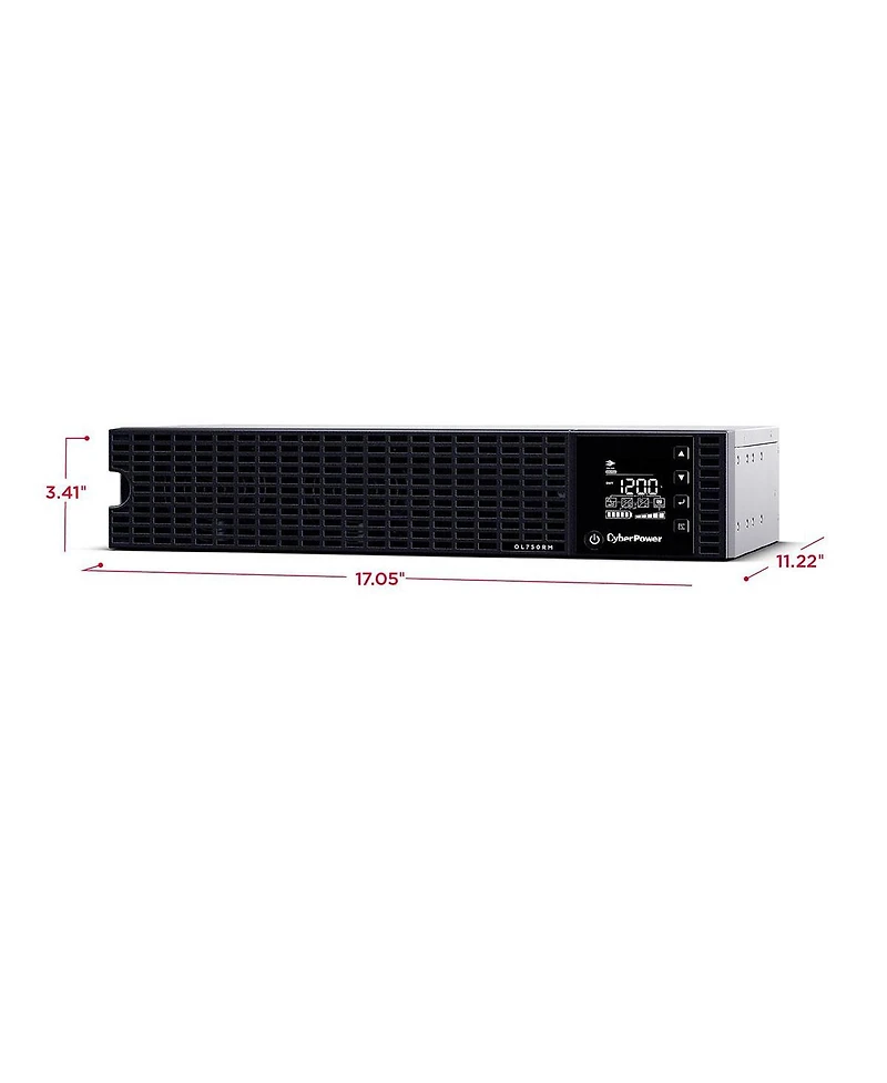 CyberPower OL750RM 750VA/600W Essential Online Sine Wave Lcd Rackmount Convertible Ups System