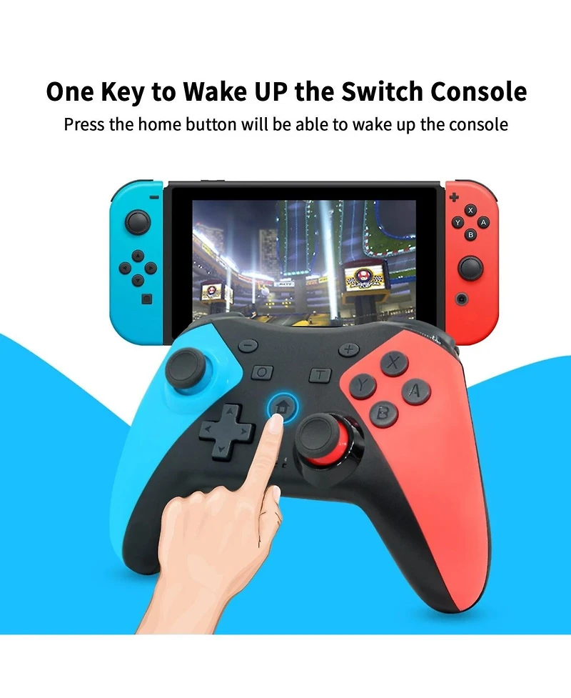 ECHTPeak Wireless Switch Controller for Nintendo Switch/Switch 2/Lite/Oled Controller, Switch Controller with a Mouse Touch Feeling on Back Buttons.