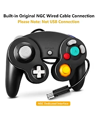 ECHTPeak Ngc Gc Controller Classic Wired Gamepad Joystick for Gamecube Wii Game Console (2 Pack)