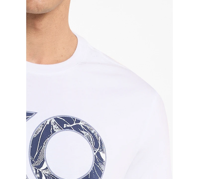 Michael Kors Men's Floral Logo Regular-Fit T-Shirt
