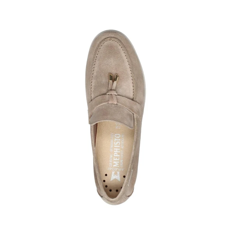 Mephisto Valenza Taupe Suede Loafer