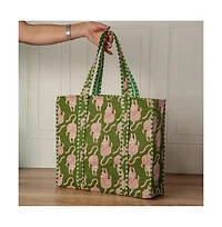 Verve Culture Quilted Feline Tote