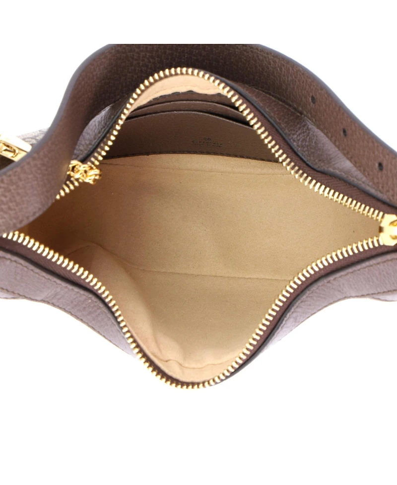 Pre-Owned Gucci Mini Ophidia Half Moon Bag Gg Coated Canvas