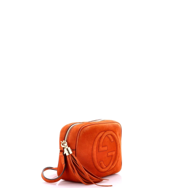 Pre-Owned Gucci Small Soho Disco Crossbody Bag Nubuck