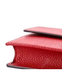 Pre-Owned Gucci Interlocking Wallet on Chain Leather