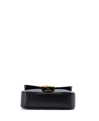 Pre-Owned Gucci Mini Gg Marmont Flap Bag Matelasse Leather
