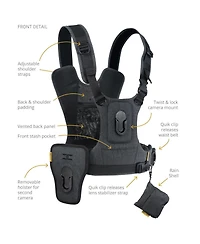 Cotton Carrier G3 Harness System for Binoculars and Camera