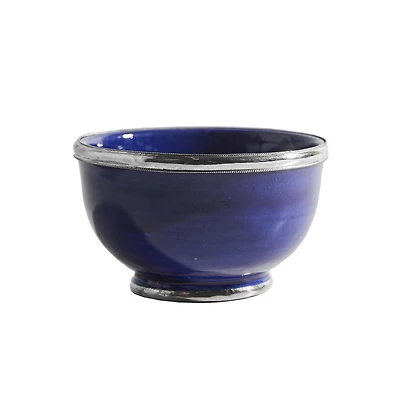 Verve Culture Moroccan Silver Rimmed Bowl