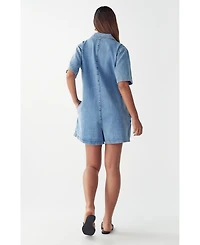 St Mrlo Women's Denim Romper