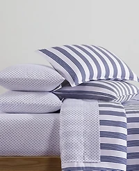 Tommy Hilfiger Campus Stripe Washed Microfiber -Pc. Comforter Set