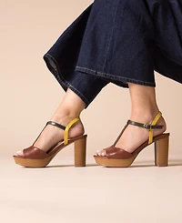 Journee Collection Women's Nalie T-Strap Platform Dress Sandals
