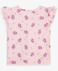 Epic Threads Toddler Girls' 12M-5T Ballet-Print Double-Flutter T-Shirt, Macy's Exclusive