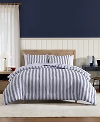 Tommy Hilfiger Campus Stripe Washed Microfiber -Pc. Comforter Set