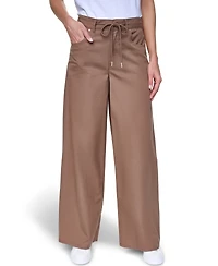 Nautica Women's Cotton-Blend Drawstring Relaxed-Fit Pants