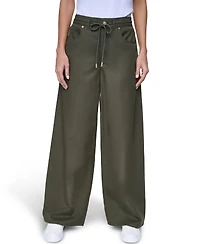 Nautica Women's Cotton-Blend Drawstring Relaxed-Fit Pants