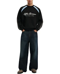 Cotton On Men's Modern Box-Fit Alfa Romeo Long-Sleeve Sweatshirt